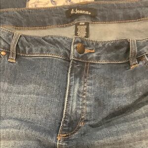 D. Jeans Relaxed Blue Denim with Natural Fading